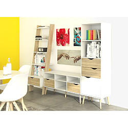 Alter Bureau déco chêne - Blanc