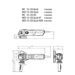 Metabo WEV 15-125 Quick - 125 mm