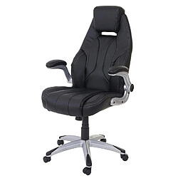 Decoshop26 Fauteuil de bureau ergonomique - Noir