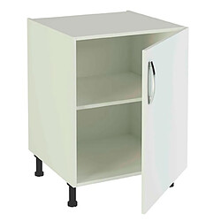 pegane Meuble Bas Cuisine 1 Porte Blanc