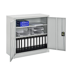 En.casa Placard de bureau Molise - Gris clair