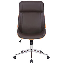 Decoshop26 Fauteuil de bureau - Marron