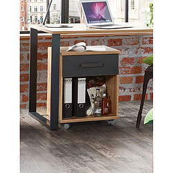 Pegane Caisson mobile à tiroirs - Chêne