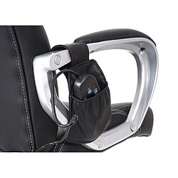 Decoshop26 Fauteuil de bureau massant - Noir