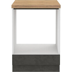 Cstore Meuble bas four encastrable - Gris