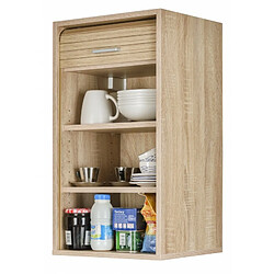 Mes COOK Meuble haut cuisine à rideau - Chêne