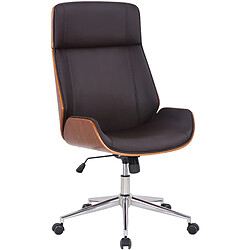Decoshop26 Fauteuil de bureau - Marron