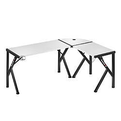 Avis Bureau gamer assis-debout - Blanc