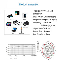 Acheter Microphone lavalier 3,5 mm - Noir