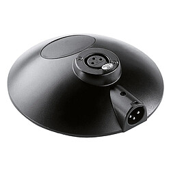 K&m Socle rond XLR 3 points - Noir