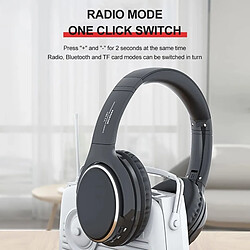 Avis Casque dynamique stéréo VJ 091 sans fil - Noir et gris