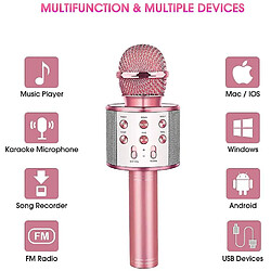 Universal Haut-parleur Portable Bluetooth (Or Rose)