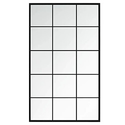 vidaXL - Miroir mural noir 100x60 cm