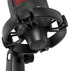 Savio Microphone PC gamer - Noir et rouge pas cher