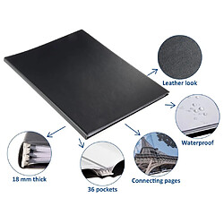 Rillstab Dossier de présentation A3 36 pochettes - Noir