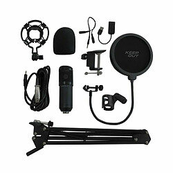 Avis Keep out Microphone PC gamer - Noir