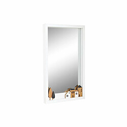 DKD Home Decor Miroir mural bois maisonnette