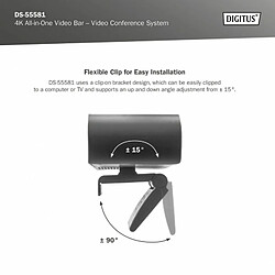 Avis Digitus VideoBar Mini 4K - Noir