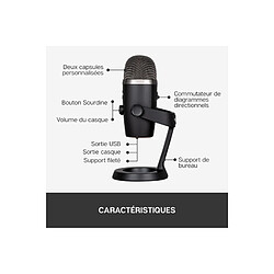 Logitech microphone PC - Noir pas cher