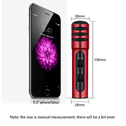 Acheter Wewoo Microphone à condensateur karaoké - Rouge
