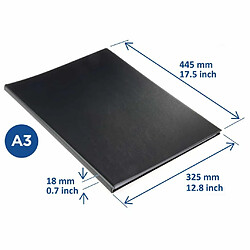 Rillstab Dossier de présentation A3 36 pochettes - Noir pas cher