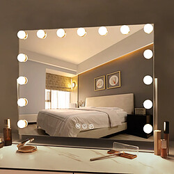 Fenchilin Miroir de maquillage LED - 65 cm