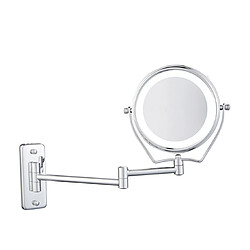 Miroir de vanité rétractable 6 pouces Grossissement 7x