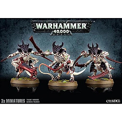 Games workshop Figurines Warhammer 40,000 Tyranids Warriors Figurines militaires Warhammer 40,000 - Escouade Tyranides - Plastique à assembler - Compatibles jeux Games Workshop - Niveau modélisme intermédiaire