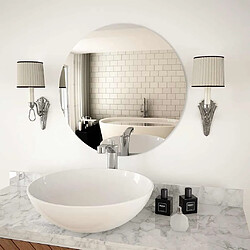 vidaXL Miroir Mural Rond 60 cm