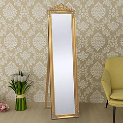Decoshop26 Miroir sur pied style baroque 160x40 cm