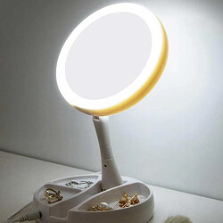 WEWOO Miroir LED Maquillage Pliable