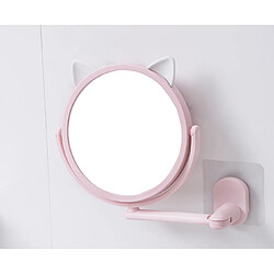 Miroir maquillage chat - Rose
