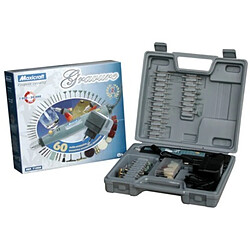 Maxicraft Graveur 24 V coffret accessoires - 60 pièces