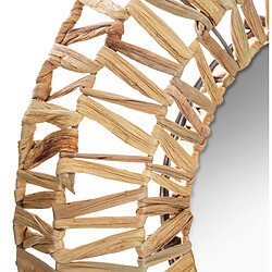 Pegane Miroir Tressé Plantes Séchées 45 cm