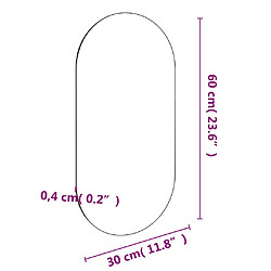 vidaXL Miroir 60x30 cm Verre pas cher