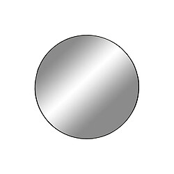 MES Miroir Rond 40 cm Acier Noir