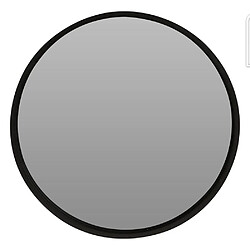 Miroir mural rond noir