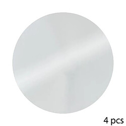 Lot de 4 Miroirs Adhésifs Rond 30 cm