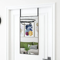 VidaXL Miroir de porte - Noir - 40 x 80 cm