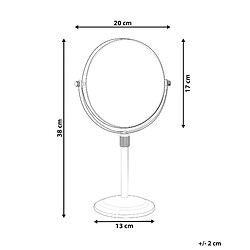 Avis Beliani Miroir de table AVEYRON Doré