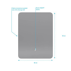Acheter Aurlane MIR006 - Miroir de salle de bain LED 60x80 cm