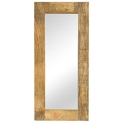 vidaXL Miroir Bois de manguier 50x110 cm