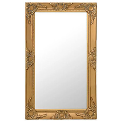 vidaXL Miroir baroque doré 50x80 cm