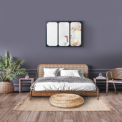 Avis Idmarket MARKET Miroir 3 bandes - Noir