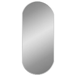 Avis vidaXL Miroir mural Argenté Ovale 90x40 cm
