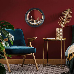 Acheter The Home Deco Factory Miroir convexe Diam. 40,5 cm - Noir et Doré