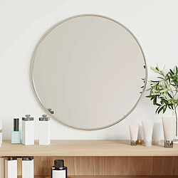 vidaXL Miroir mural argenté rond 40 cm