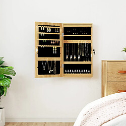 vidaXL Armoire bijou avec miroir - LED