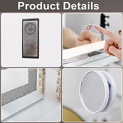 Acheter FENCHILIN Miroir maquillage LED 80x58 cm