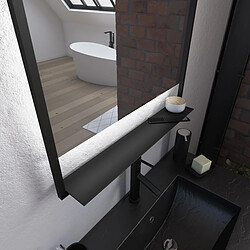 Aurlane Miroir LED Cadre Noir